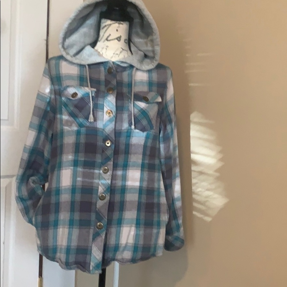 Hooded thermal lined jacket